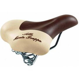 Седло велосипедное Selle MONTE GRAPPA VANITY (Италия), комфорт, 250х190мм, мягкое, коричневое-бежевое, 4-000932 , изображение  - НаВелосипеде.рф