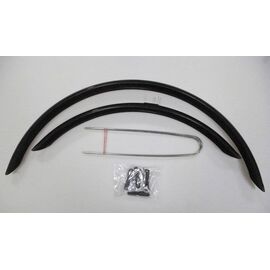 Крылья велосипедные YUNG FANG, комплект, 28"/700Cx30-38mm, черный, PM-700C, изображение  - НаВелосипеде.рф