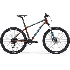 Горный велосипед Merida Big.Seven 100-3x 27,5" 2021, Вариант УТ-00242970: Рама: M(17") (Рост: 169-177см), Цвет: Bronze/Blue, изображение  - НаВелосипеде.рф