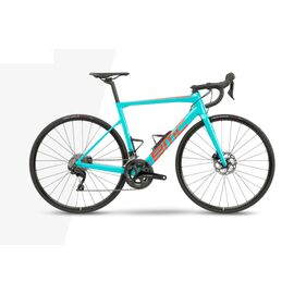 Шоссейный велосипед BMC Teammachine SLR FOUR Shimano 105 28" 2021, Вариант УТ-00243270: Рама: 61 (Рост: >190см),Цвет: True blue/neon red, изображение  - НаВелосипеде.рф