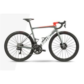 Шоссейный велосипед BMC Teammachine SLR01 TWO Dura Ace Di2 28" 2021, Вариант УТ-00243275: Рама: 56 (Рост: 178-186см), Цвет: Grey/white/red, изображение  - НаВелосипеде.рф
