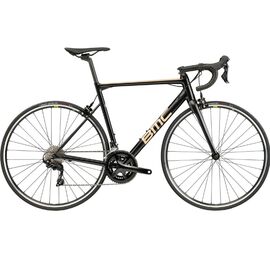 Шоссейный велосипед BMC Teammachine ALR ONE Shimano 105 28" 2021, Вариант УТ-00243225: Рама: 60 (Рост: >186см), Цвет: black/gold, изображение  - НаВелосипеде.рф