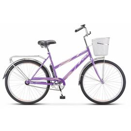 Женский велосипед STELS Navigator 200 Lady Z010 26" 2020, Вариант УТ-00243389: Рама: 19" (Рост: 172-180см), Цвет: фиолетовый, изображение  - НаВелосипеде.рф