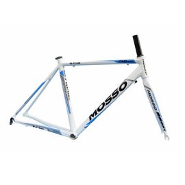 Рама велосипедная MOSSO 710AR, с вилкой , Вариант УТ-00232872: Размер: 520 мм (Рост: 163-170 см), Цвет: бело-голубой, изображение  - НаВелосипеде.рф