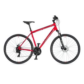 Гибридный велосипед AUTHOR Horizon 28" 2020, Вариант УТ-00216297: Рама: 20" (Рост: 175-188 см), Цвет: красный/серебро, изображение  - НаВелосипеде.рф