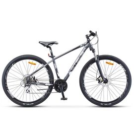 Горный велосипед STELS Navigator-950 MD V010 29" 2020, LU085658, Вариант УТ-00244319: Рама: 16.5" (Рост: 150-165 см), Цвет: Антрацитовый/серебристый/чёрный , изображение  - НаВелосипеде.рф