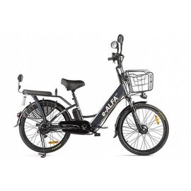 Электровелосипед GREEN CITY e-ALFA new 24" 2020, Вариант УТ-00242772: Рама: one size, Цвет: Сине-серый матовый, изображение  - НаВелосипеде.рф