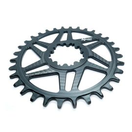 Звезда велосипедная Neutrino Sram DM, смещение 0мм, круг, 32t, черный, NCSRAM0R32BK, изображение  - НаВелосипеде.рф