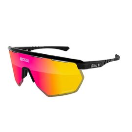 Очки велосипедные SCICON Aerowing Multimirror, Red +Rain Clear /Black gloss, EY26060201, изображение  - НаВелосипеде.рф