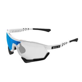 Очки велосипедные SCICON Aerotech Photochromic, Blue/White Gloss, EY13130402, изображение  - НаВелосипеде.рф