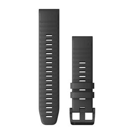 Ремешок для смарт-часов Garmin QuickFit Silicone Band, для fenix 6 solar, 22 mm, Slate Gray, 010-12863-22, изображение  - НаВелосипеде.рф