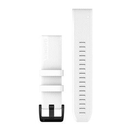 Ремешок для смарт-часов Garmin Replacement Band, для fēnix, Approach S62, White w/Black SS, 010-12901-01, изображение  - НаВелосипеде.рф