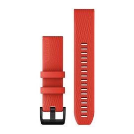 Ремешок для смарт-часов Garmin Accessory Band, для fēnix, Approach S62, Laser Red w/Black SS, 010-12901-02, изображение  - НаВелосипеде.рф