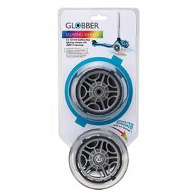 Колеса для самоката globber FLOW, светящиеся, с подшипниками, комплект, 125mm, P2023, изображение  - НаВелосипеде.рф