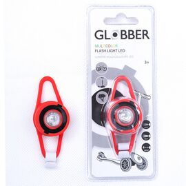 Фонарь велосипедный Globber FLASH LIGHT LED, красный, 522-102, изображение  - НаВелосипеде.рф