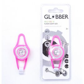 Фонарь велосипедный Globber FLASH LIGHT LED, розовый, 522-110, изображение  - НаВелосипеде.рф
