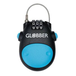 Замок велосипедный Globber LOCK, кодовый, трос 80см, голубой, 532-101, изображение  - НаВелосипеде.рф