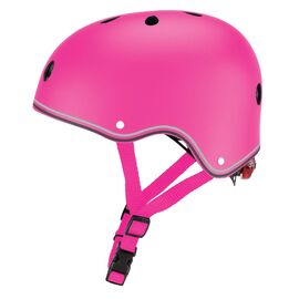 Шлем велосипедный Globber PRIMO LIGHTS, детский, розовый, Вариант УТ-00238833: Размер: XS/S (48-53CM), изображение  - НаВелосипеде.рф