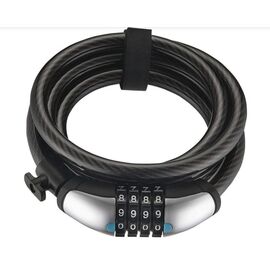 Замок велосипедный Giant SURELOCK FLEX COMBO COIL 12, 12 мм трос в оплетке, кодовый механизм, 520000016, изображение  - НаВелосипеде.рф