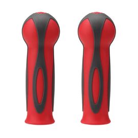 Грипсы для самоката Globber DUAL COLOR 2 HANDLE GRIPS, красный, 526-003-102, изображение  - НаВелосипеде.рф