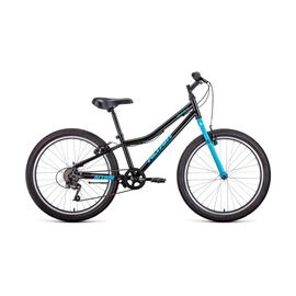 Подростковый велосипед ALTAIR MTB HT 24 1.0 24" 2021, Вариант УТ-00241497: Возраст: 8-13 лет (Рост: 130-150 см). Цвет: розовый/серый, изображение  - НаВелосипеде.рф