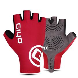 Велоперчатки GIYO, короткий палец, гелевые вставки, красный, 2020, Вариант УТ-00206624: Размер: L, изображение  - НаВелосипеде.рф