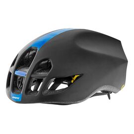 Шлем велосипедный Giant PURSUIT, с технологией MIPS, матовый черный/синий с узором, 800002125, Вариант УТ-00244581: Размер: S (51-55 см), изображение  - НаВелосипеде.рф