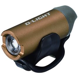 Фонарь велосипедный D-LIGHT с зарядкой от USB CG-123P, бронзовый, 3073, изображение  - НаВелосипеде.рф