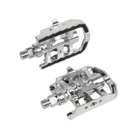Педали велосипедные M-Wave алюминиевые Shimano-совместимые серебристые 5-311806 , изображение  - НаВелосипеде.рф