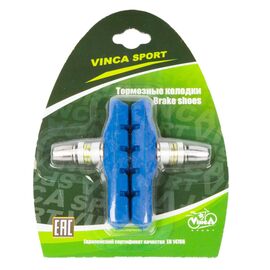 Тормозные колодки для велосипеда Vinca Sport, синие, пара, VB 111 blue (72мм), изображение  - НаВелосипеде.рф