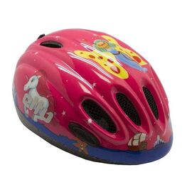 Велошлем Etto Ettino,  детский, цвет розовый с рисунком "пони, фея" Fantasi, размер XS, 304142, изображение  - НаВелосипеде.рф