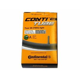Камера велосипедная Continental Tour 28" Light, 32-630 / 42-635, A40, автониппель, 0182051, изображение  - НаВелосипеде.рф