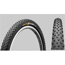 Велопокрышка Continental X-King 2.2, 26x2.2 (55-559), МТБ, чёрная 01003710000, изображение  - НаВелосипеде.рф