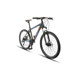 Горный велосипед Upland Vanguard 200 26" 2017, Вариант УТ-00032981: Рама 17.5", рост 175-180 см, черный/синий/красный, изображение  - НаВелосипеде.рф