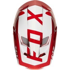 Козырек к шлему Fox Rampage Pro Carbon Moth Visor, красно-белый, пластик, 20300-054-OS, изображение  - НаВелосипеде.рф
