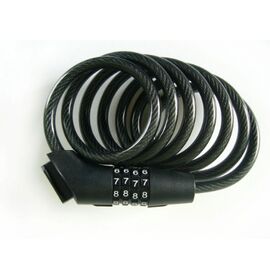 Замок велосипедный HANDYWAY, с цифровым кодом, 15ммх180см, 4035-15180, изображение  - НаВелосипеде.рф