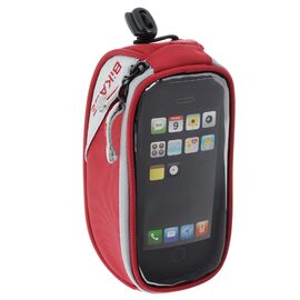 Велосумка BiKase Beetle, на верхнюю часть рамы, с чехлом для смартфона, красный, 1027, изображение  - НаВелосипеде.рф