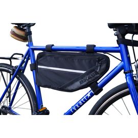 Велосумка BI KASE Frame Bag XXL, под раму, черный, 1067, изображение  - НаВелосипеде.рф