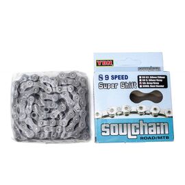 Цепь велосипедная YBN S9, для 9 скоростей, 116 звеньев, Gray/Gray, 883135, изображение  - НаВелосипеде.рф