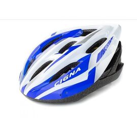 Шлем велосипедный Cigna WT-040, чёрный/синий/белый, Вариант УТ-00242049: Размер: 57-62 см., изображение  - НаВелосипеде.рф