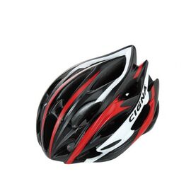 Шлем велосипедный Cigna WT-015, чёрный/красный/белый, 883032, Вариант УТ-00242043: Размер: 57-62 см., изображение  - НаВелосипеде.рф
