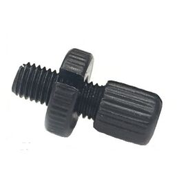 Болт регулировочный, ручки тормоза M7, сталь, чёрный, 882625, изображение  - НаВелосипеде.рф