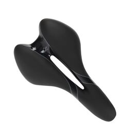 Седло велосипедное XINDA XD-819-04 GEL, для горного велосипеда, с гелевыми вставками, черный, 23002, изображение  - НаВелосипеде.рф