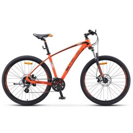 Горный велосипед STELS Navigator 750 MD V010 27.5" 2021, Вариант УТ-00244671: Рама: 16" (Рост: 150-165 см). Цвет: оранжевый, изображение  - НаВелосипеде.рф