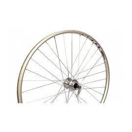 Колесо велосипедное STARK, MTB, переднее, 26", под диск, обод XTB-26, алюминий, втулка JY-D041DSE, серебристый, изображение  - НаВелосипеде.рф