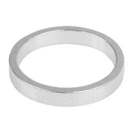 Кольцо проставочное KENLI, 1"Х2 мм, алюминий, для рулевой колонки, серебристый, KL-4021A, изображение  - НаВелосипеде.рф