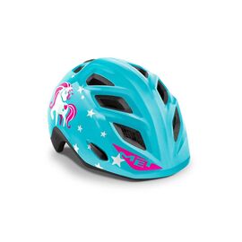 Велошлем детский Met Elfo BLUE UNICORN/GLOSSY 2021, Вариант УТ-00245681: Размер: 46-53 см, изображение  - НаВелосипеде.рф