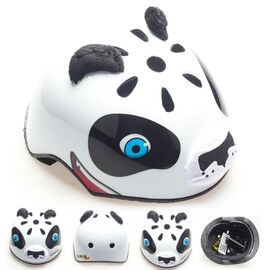 Шлем велосипедный CORSA Kids, детский, белая панда, СORSABEARWH, Вариант УТ-00221937: Размер: 50-54 см, Цвет: Белая панда, изображение  - НаВелосипеде.рф
