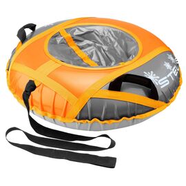 Санки STELS, надувные D90см верх тентовая ткань, без камеры, сн041/сн040.090 оранжево-серый, изображение  - НаВелосипеде.рф