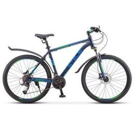 Горный велосипед STELS Navigator-645 D V010 26" 2020 , Вариант УТ-00225881: Рама: 17" (Рост: 155-170 см), Цвет: тёмно-синий, изображение  - НаВелосипеде.рф